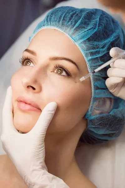woman getting injection