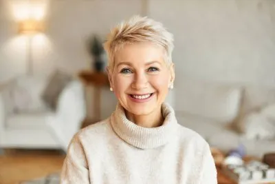woman in sweater